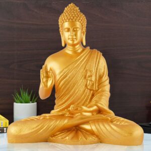 Buddha Idol Statue Showpiece Gift Gifting Item Polystone Home Decor Decoration